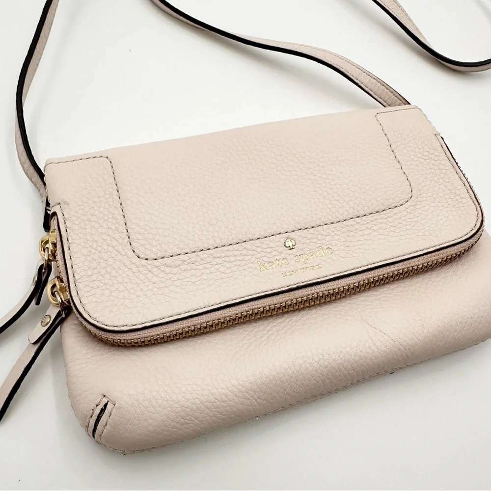 Kate Spade Mansfield Marianna Crossbody Shoulder Bag Rose smoke